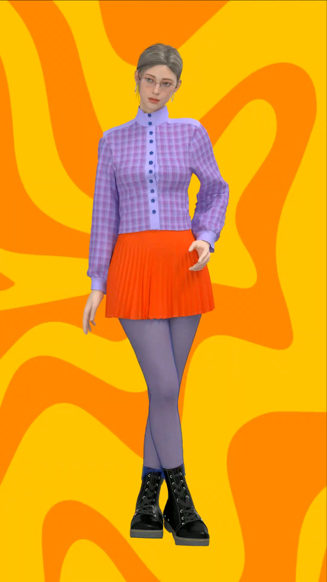 Retro Colorblock Outfit